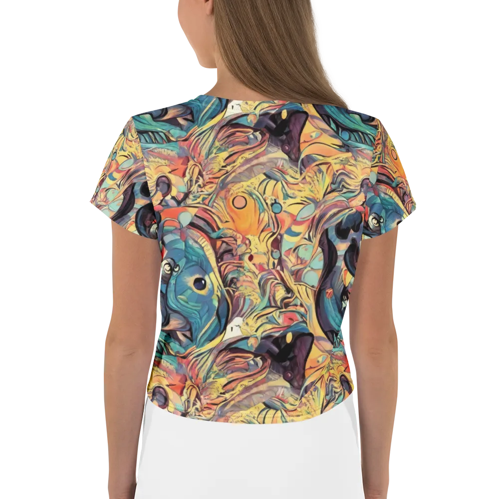 Harmonic Dream on Crop Tee — Back
