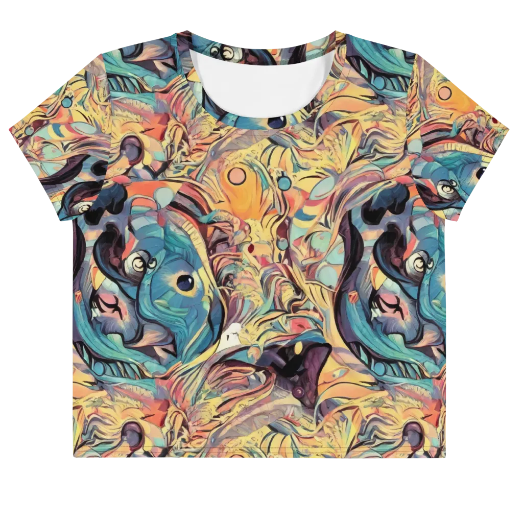 Harmonic Dream on Crop Tee — Front