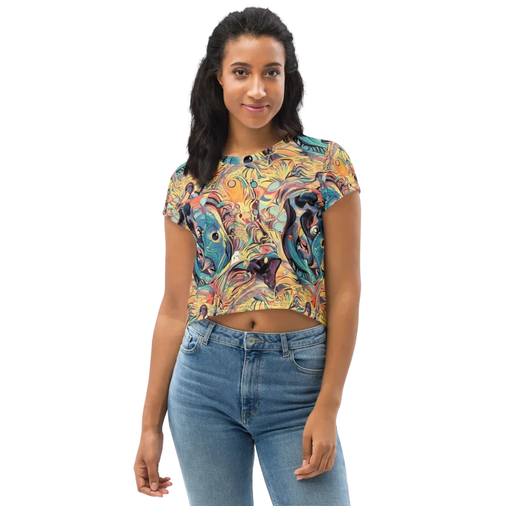 Harmonic Dream on Crop Tee — Front