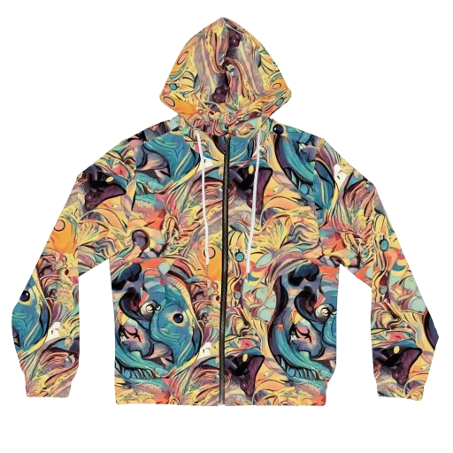 Harmonic Dream on a Women's Full-Zip Hoodie