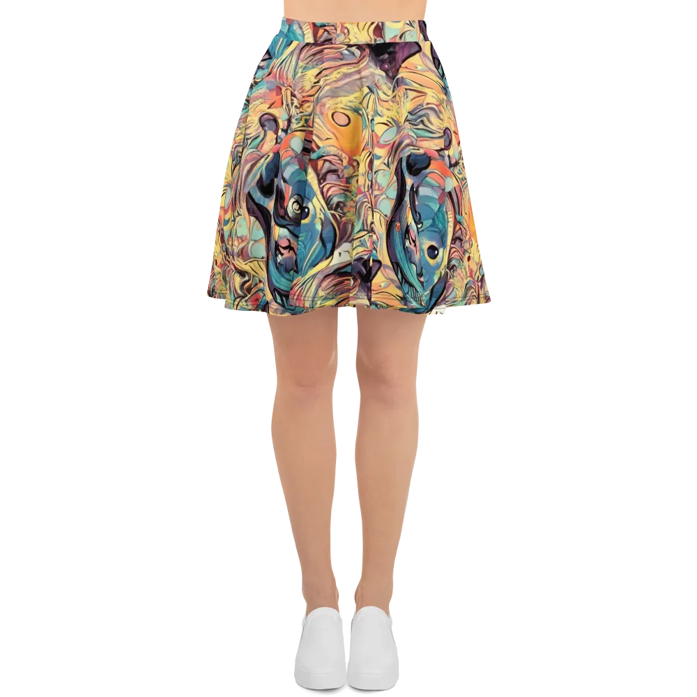 Harmonic Dream on Skater Skirt — Front