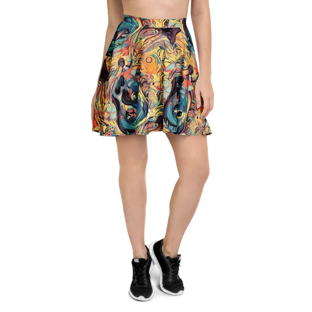 Harmonic Dream on Skater Skirt — Front