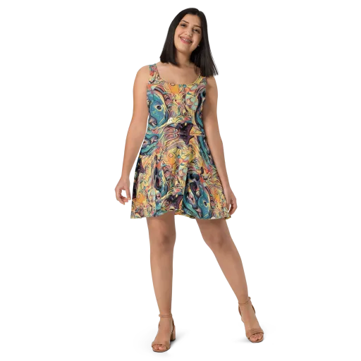 Harmonic Dream on a Skater Dress