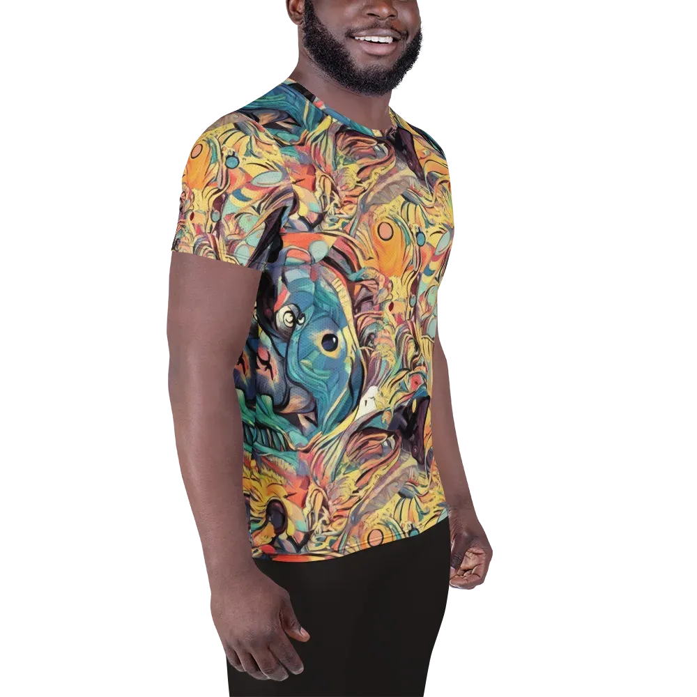 Harmonic Dream on Men's Athletic T-Shirt — Right