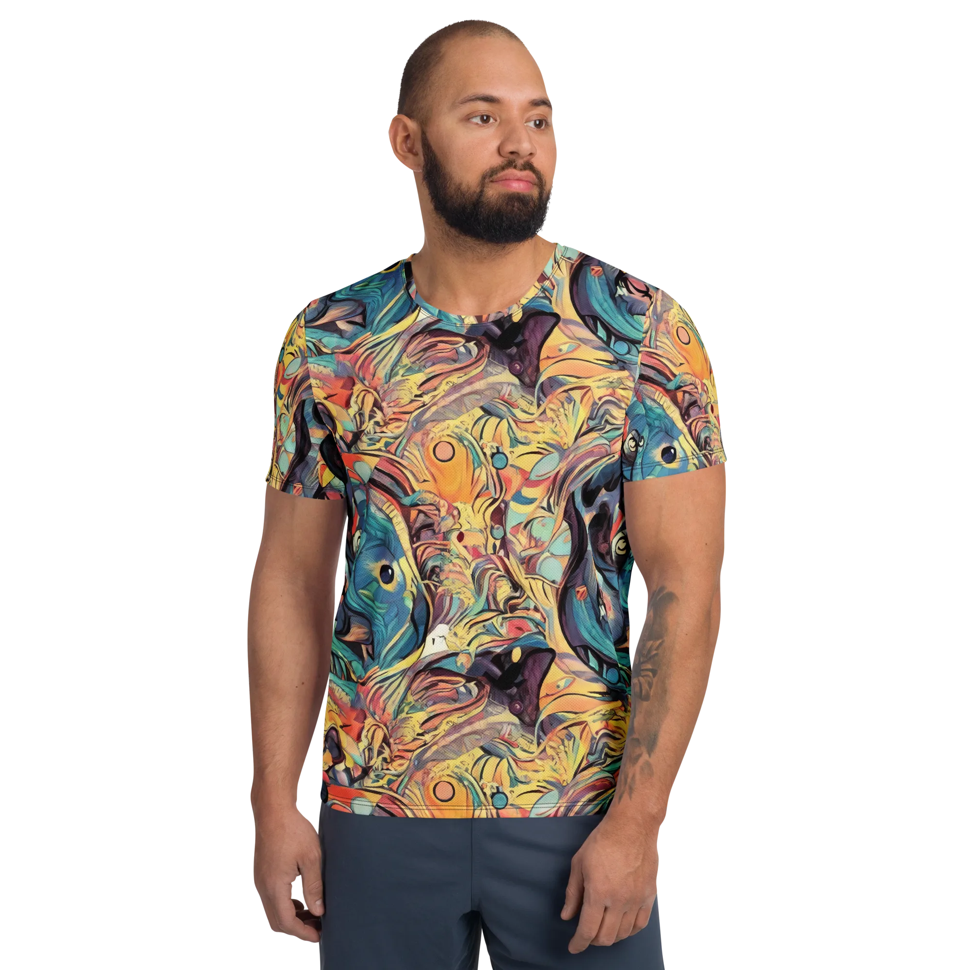 Harmonic Dream on Men's Athletic T-Shirt — Front