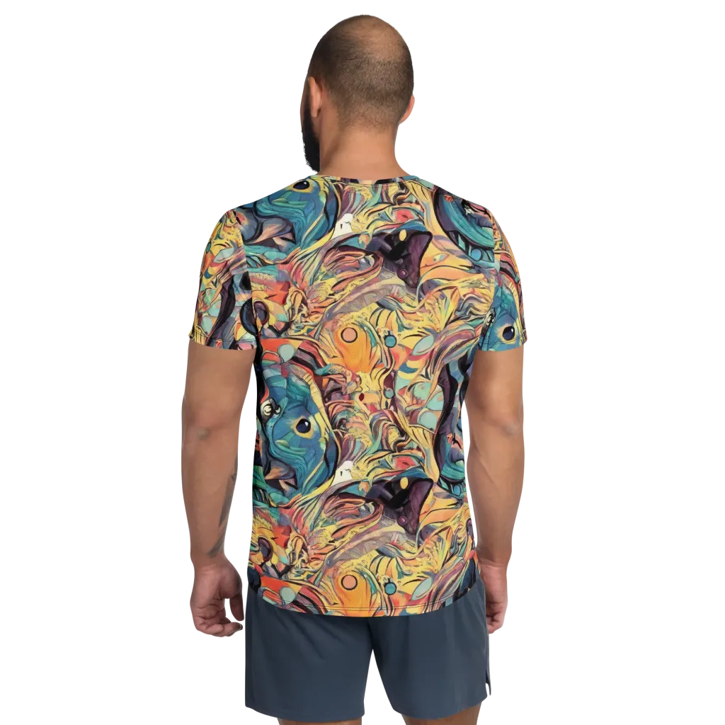 Harmonic Dream on Men's Athletic T-Shirt — Back