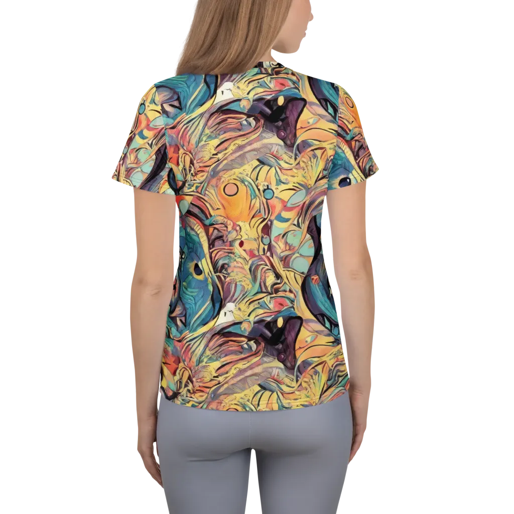 Harmonic Dream on Women's Athletic T-Shirt — Back