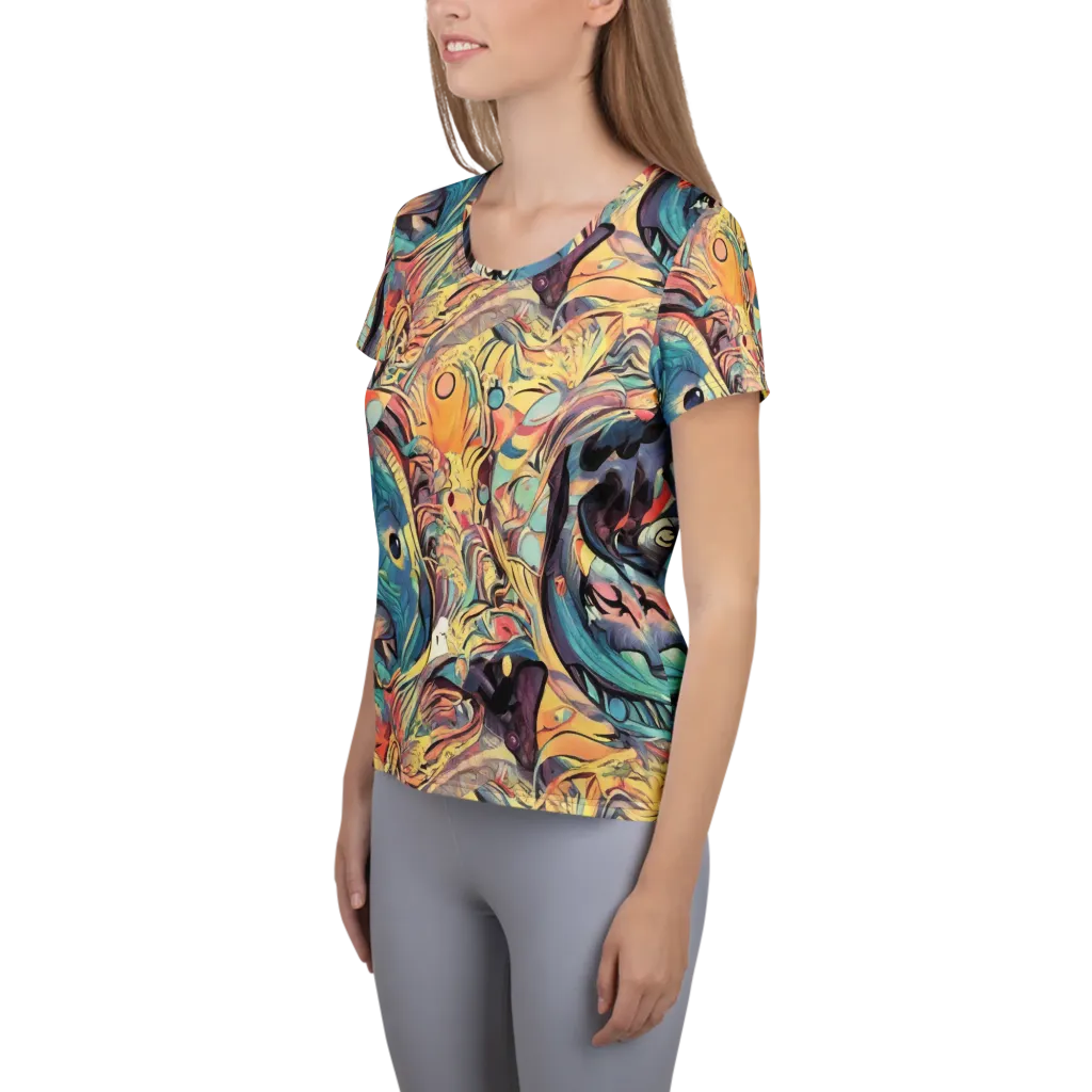 Harmonic Dream on Women's Athletic T-Shirt — Left