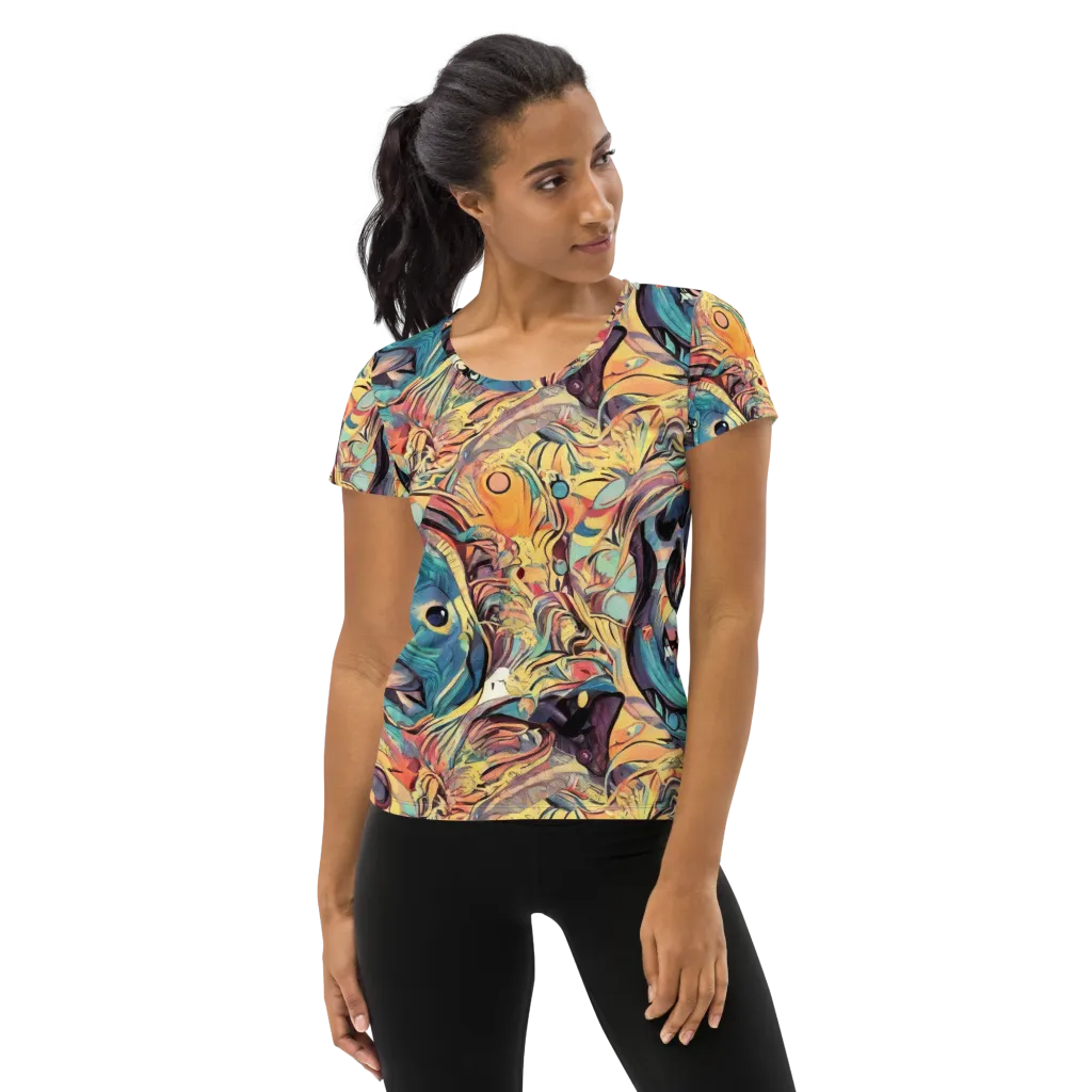 Harmonic Dream on Women's Athletic T-Shirt — Front