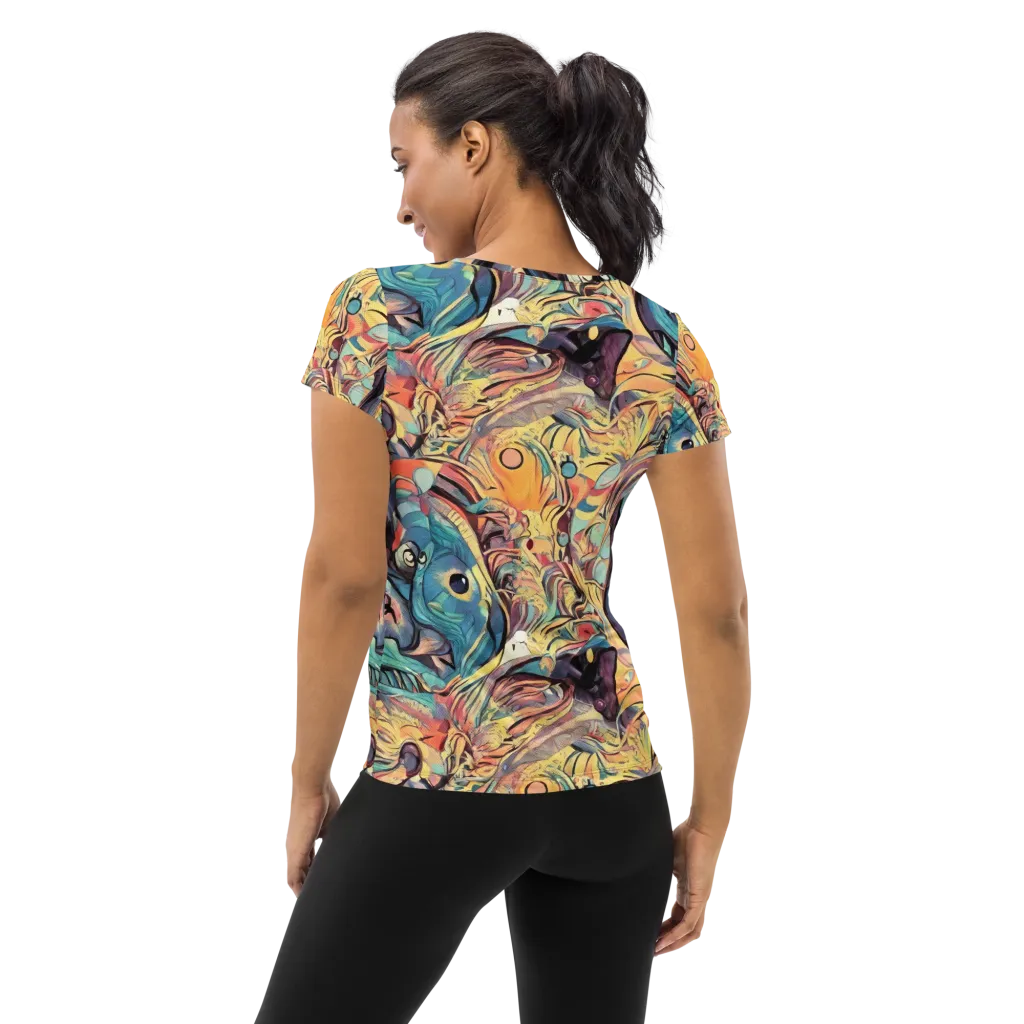 Harmonic Dream on Women's Athletic T-Shirt — Back