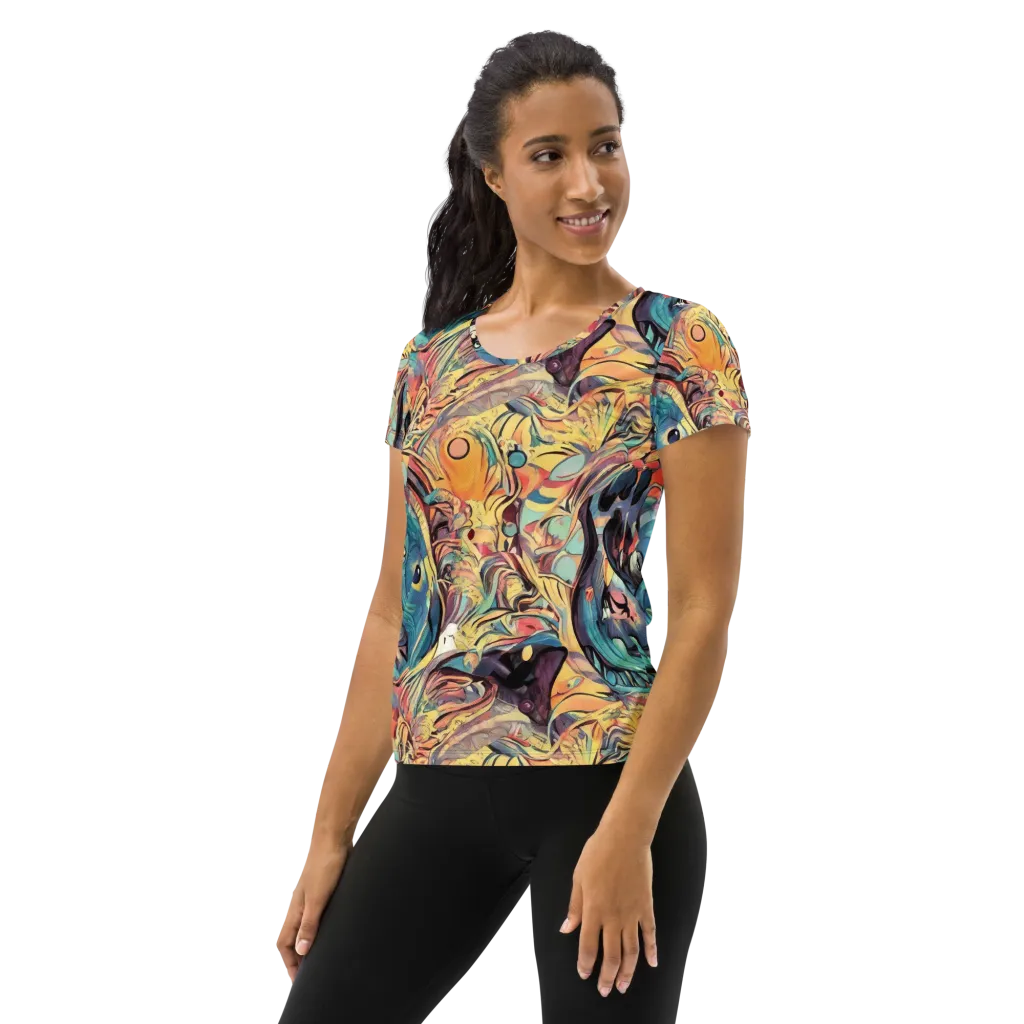 Harmonic Dream on Women's Athletic T-Shirt — Left