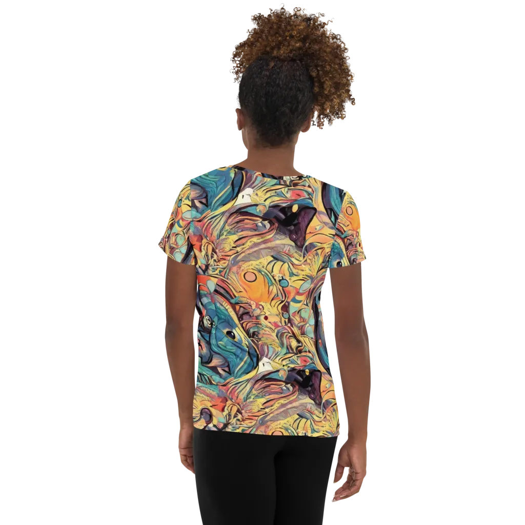 Harmonic Dream on Women's Athletic T-Shirt — Back