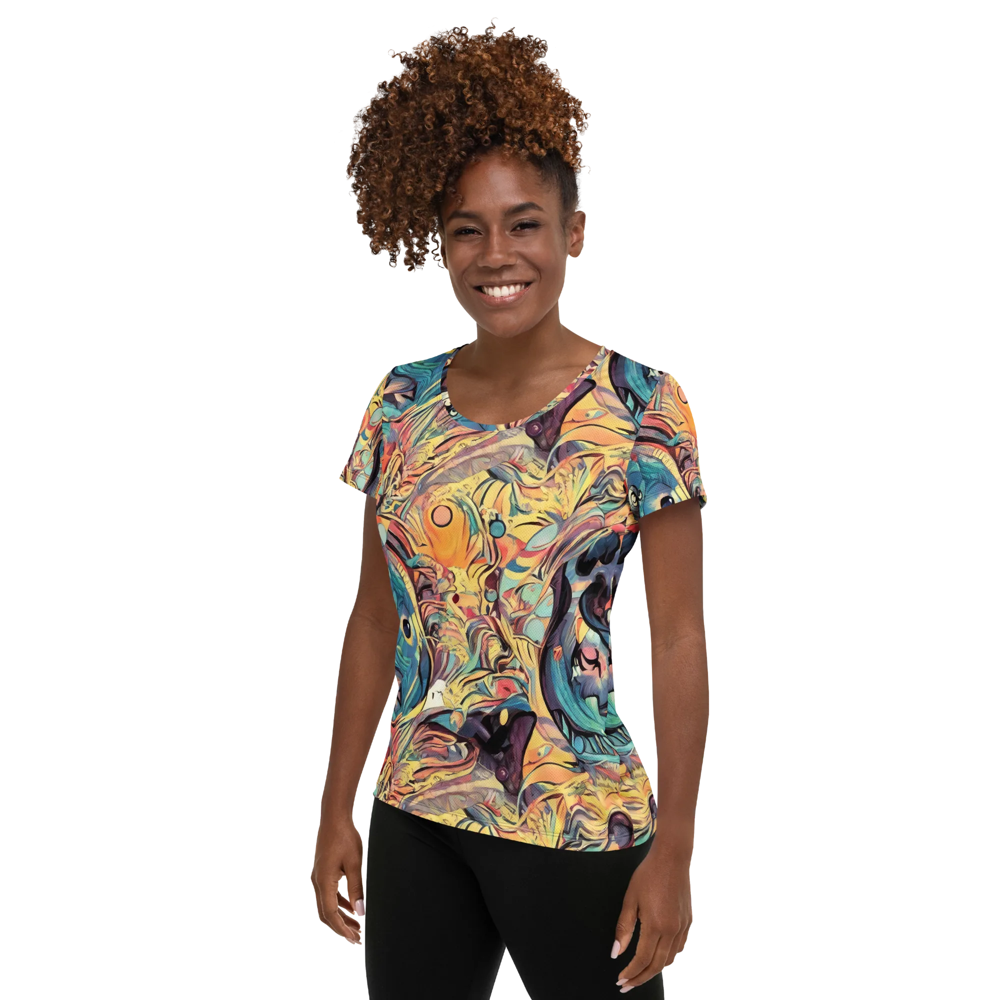Harmonic Dream on Women's Athletic T-Shirt — Left