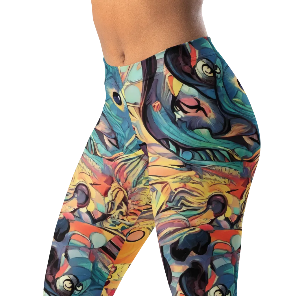 Harmonic Dream on Leggings — Left Front
