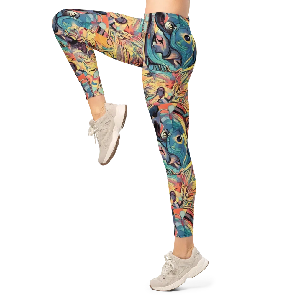 Harmonic Dream on Leggings — Left