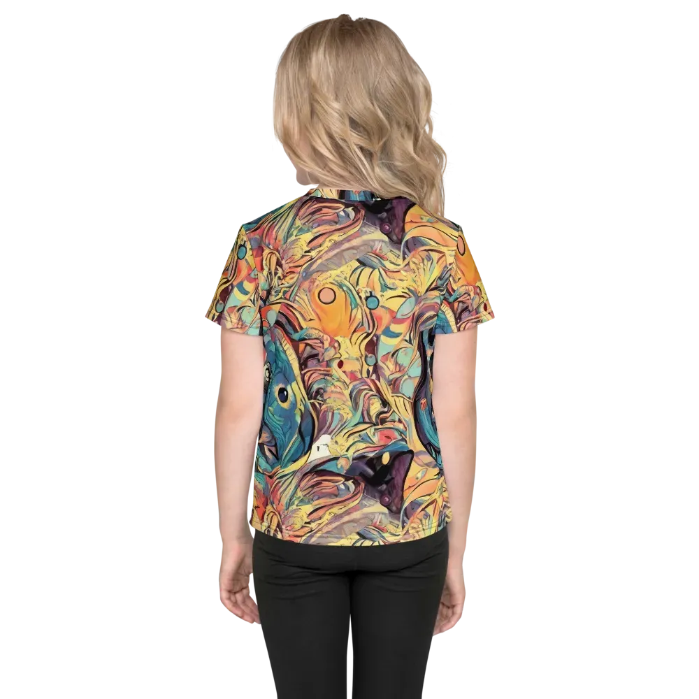 Harmonic Dream on Kids Crew Neck T-Shirt — Back