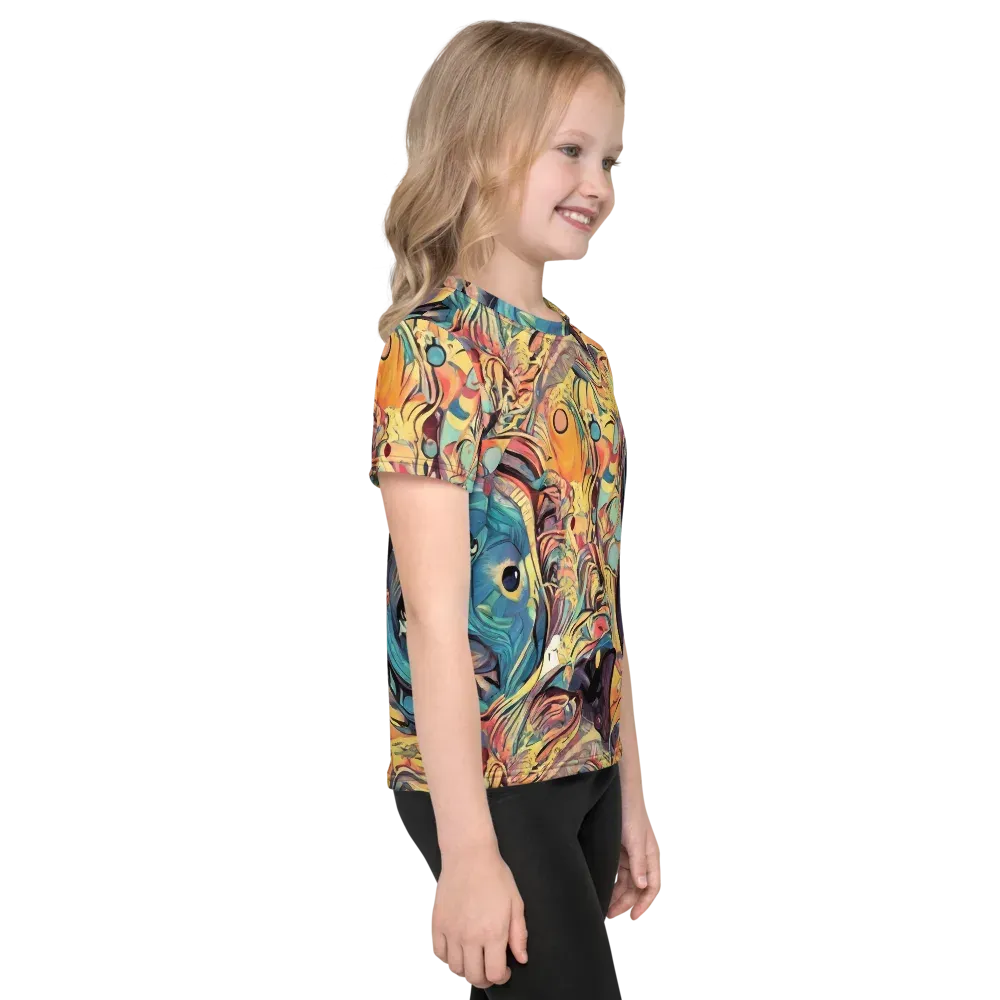 Harmonic Dream on Kids Crew Neck T-Shirt — Right