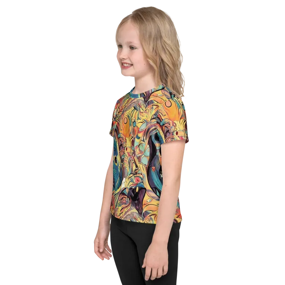 Harmonic Dream on Kids Crew Neck T-Shirt — Left
