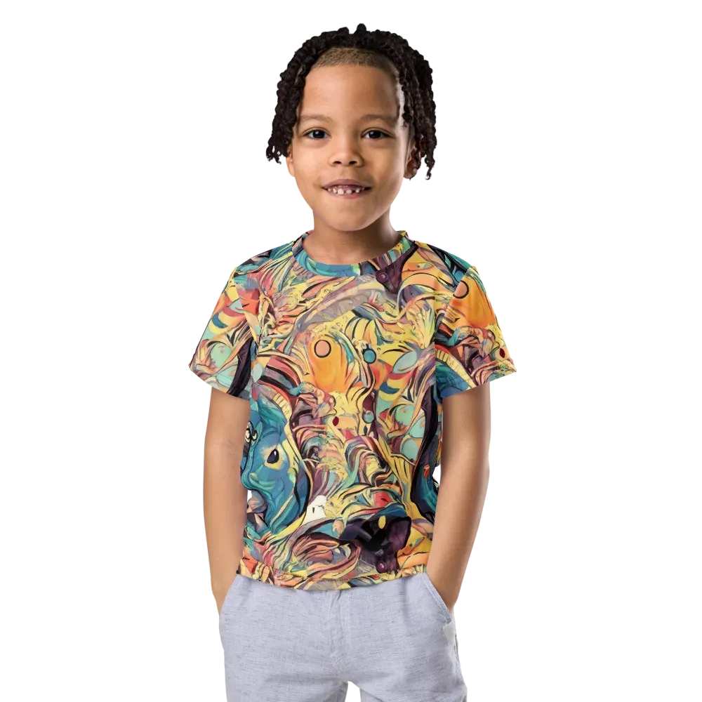 Harmonic Dream on Kids Crew Neck T-Shirt — Front