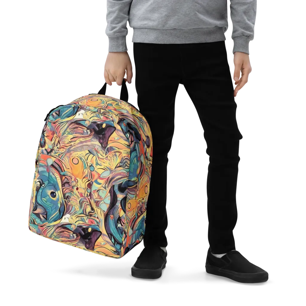 Harmonic Dream on Minimalist Backpack — Zoomed-in