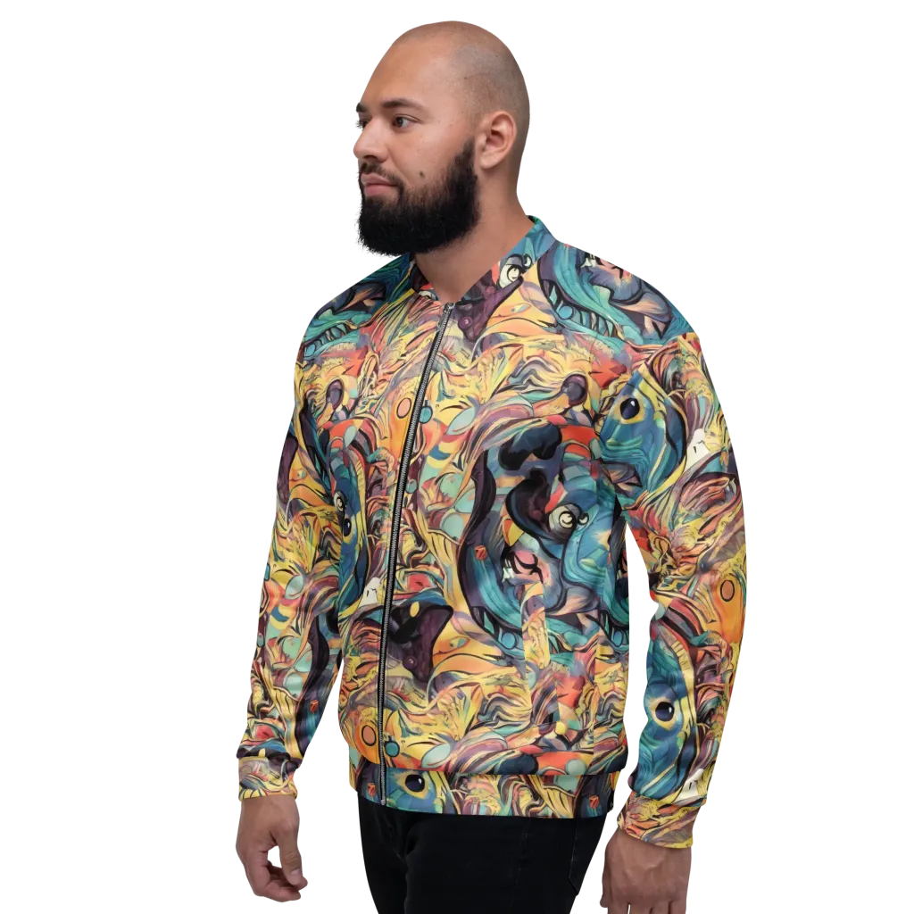 Harmonic Dream on Bomber Jacket — Left