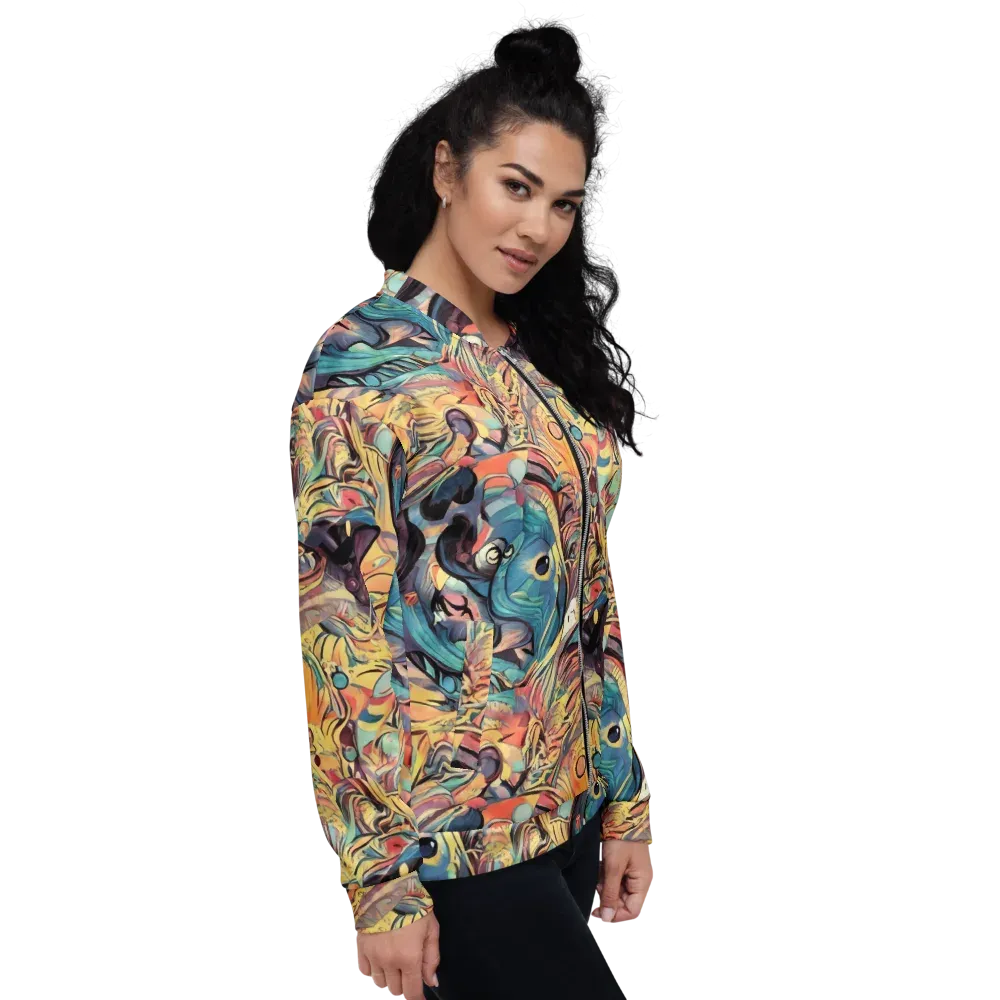 Harmonic Dream on Bomber Jacket — Right