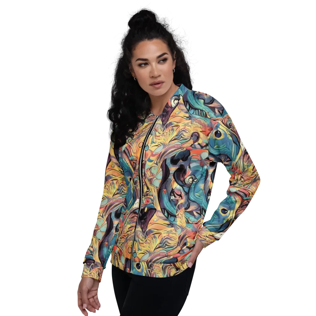 Harmonic Dream on Bomber Jacket — Left