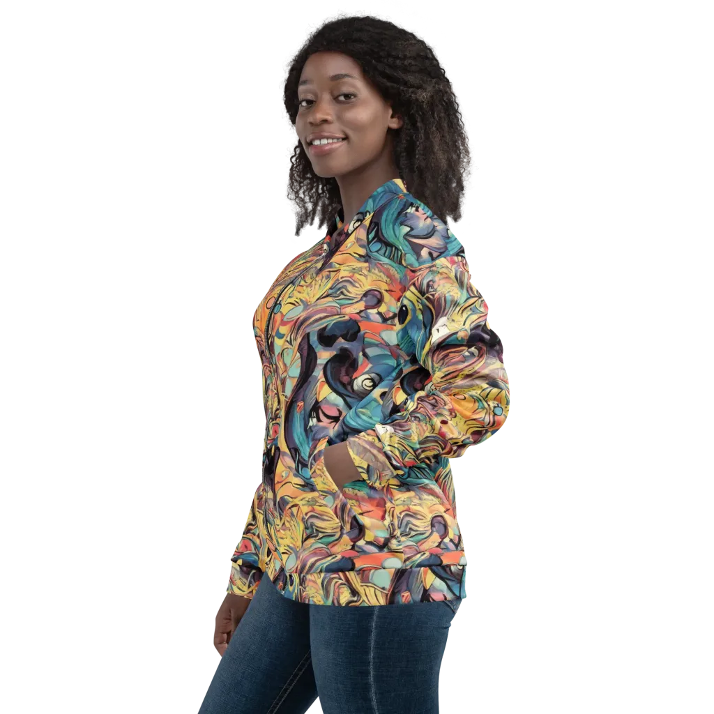 Harmonic Dream on Bomber Jacket — Left