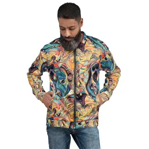Harmonic Dream on a Bomber Jacket