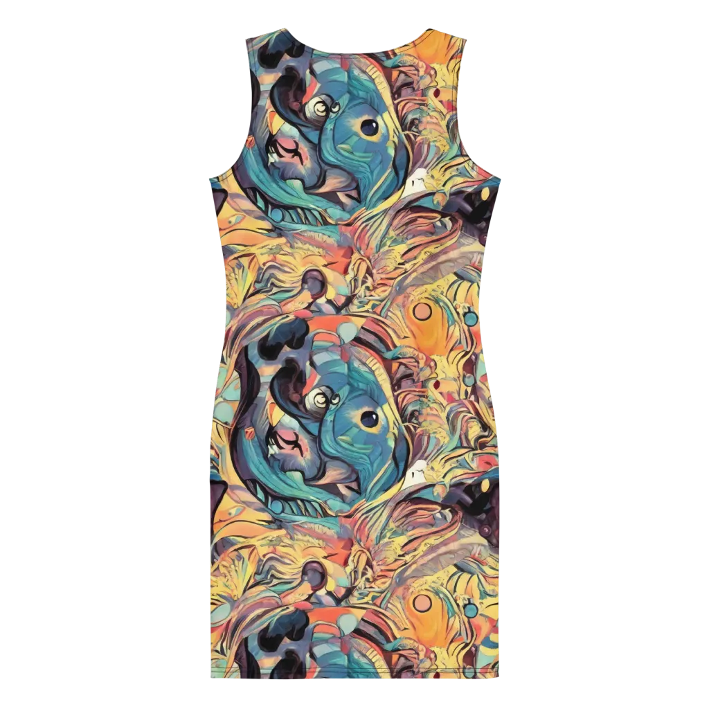 Harmonic Dream on Bodycon Dress — Back