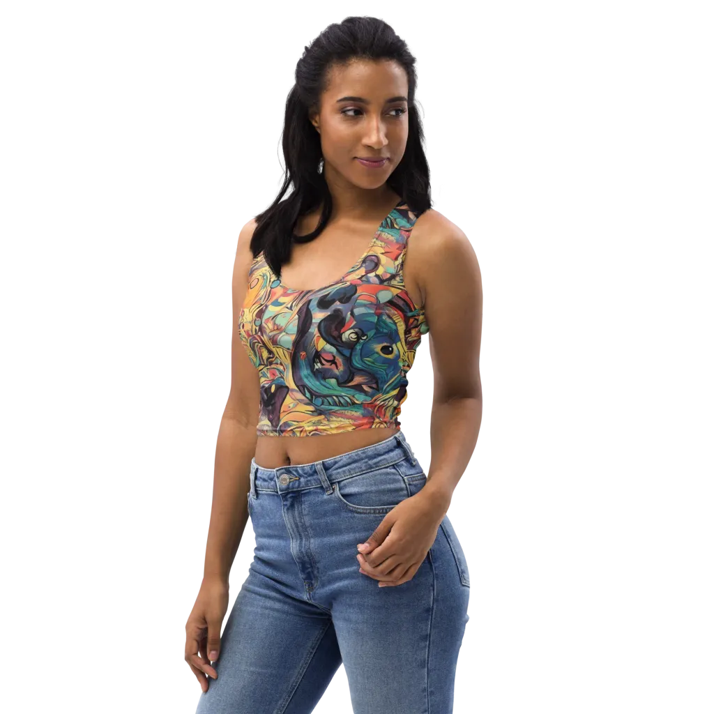 Harmonic Dream on Crop Top — Left Front