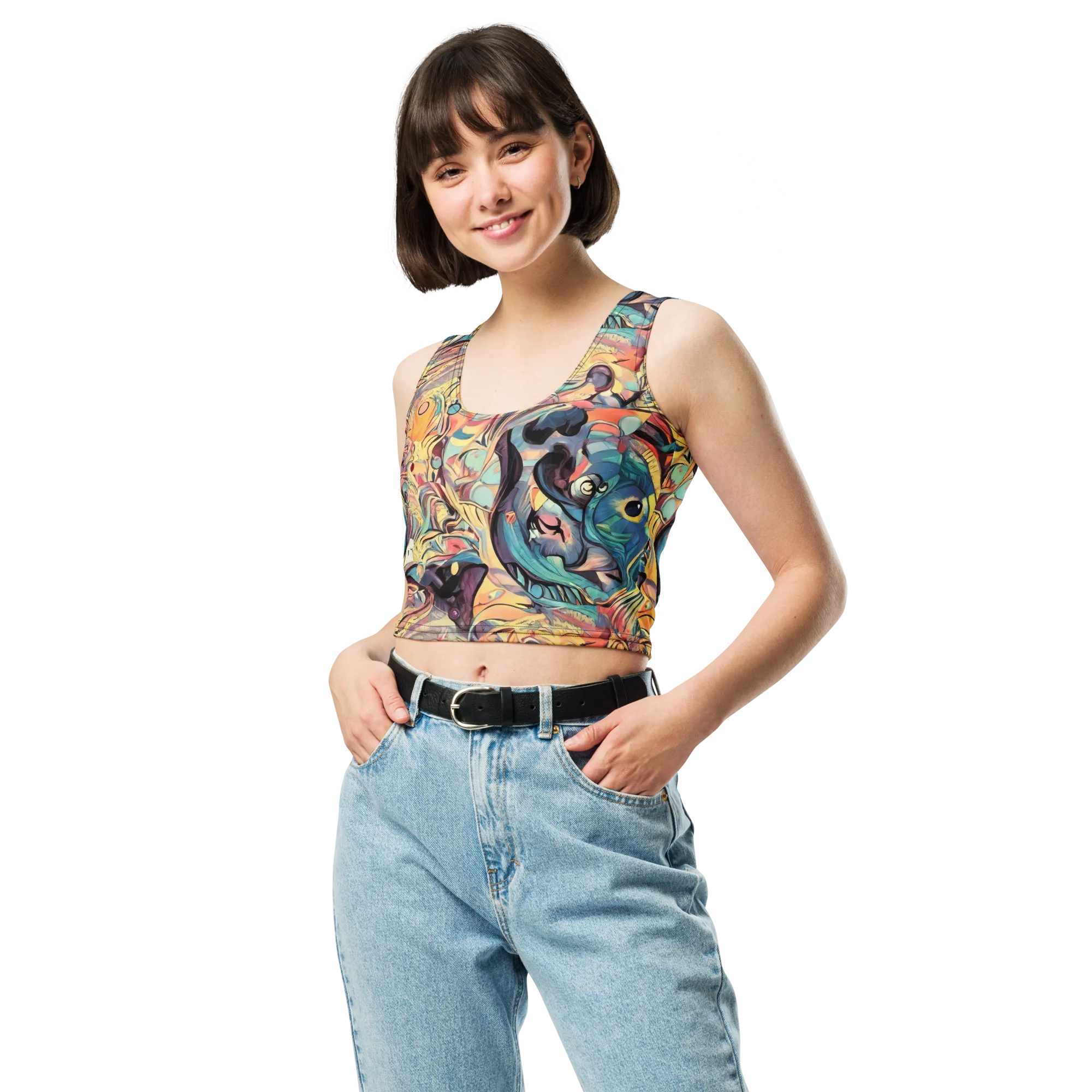 Harmonic Dream on Crop Top — Front
