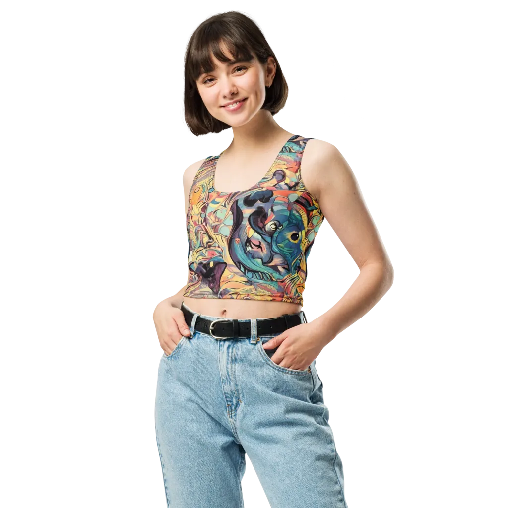 Harmonic Dream on Crop Top — Front