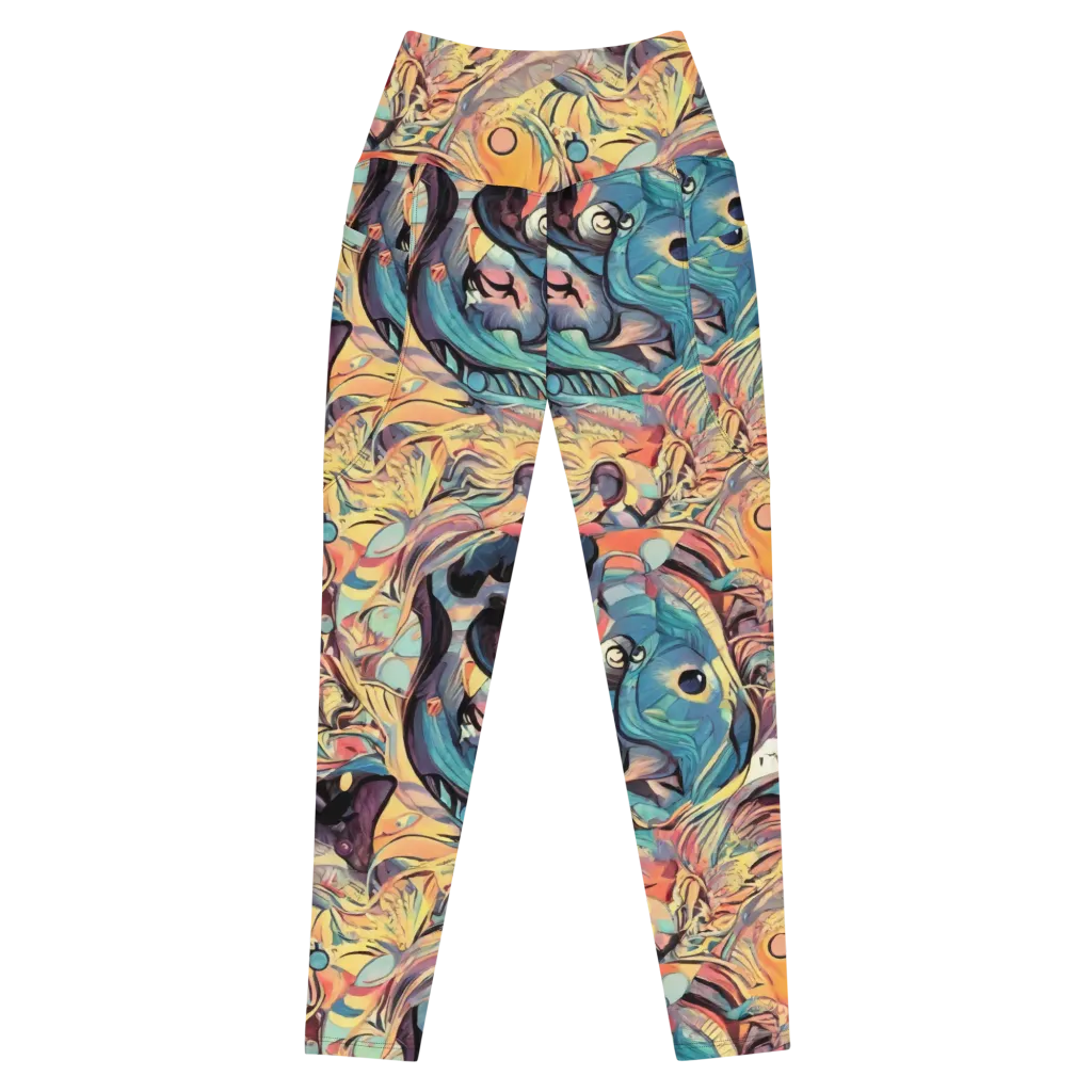 Harmonic Dream on Leggings with Pockets — Front
