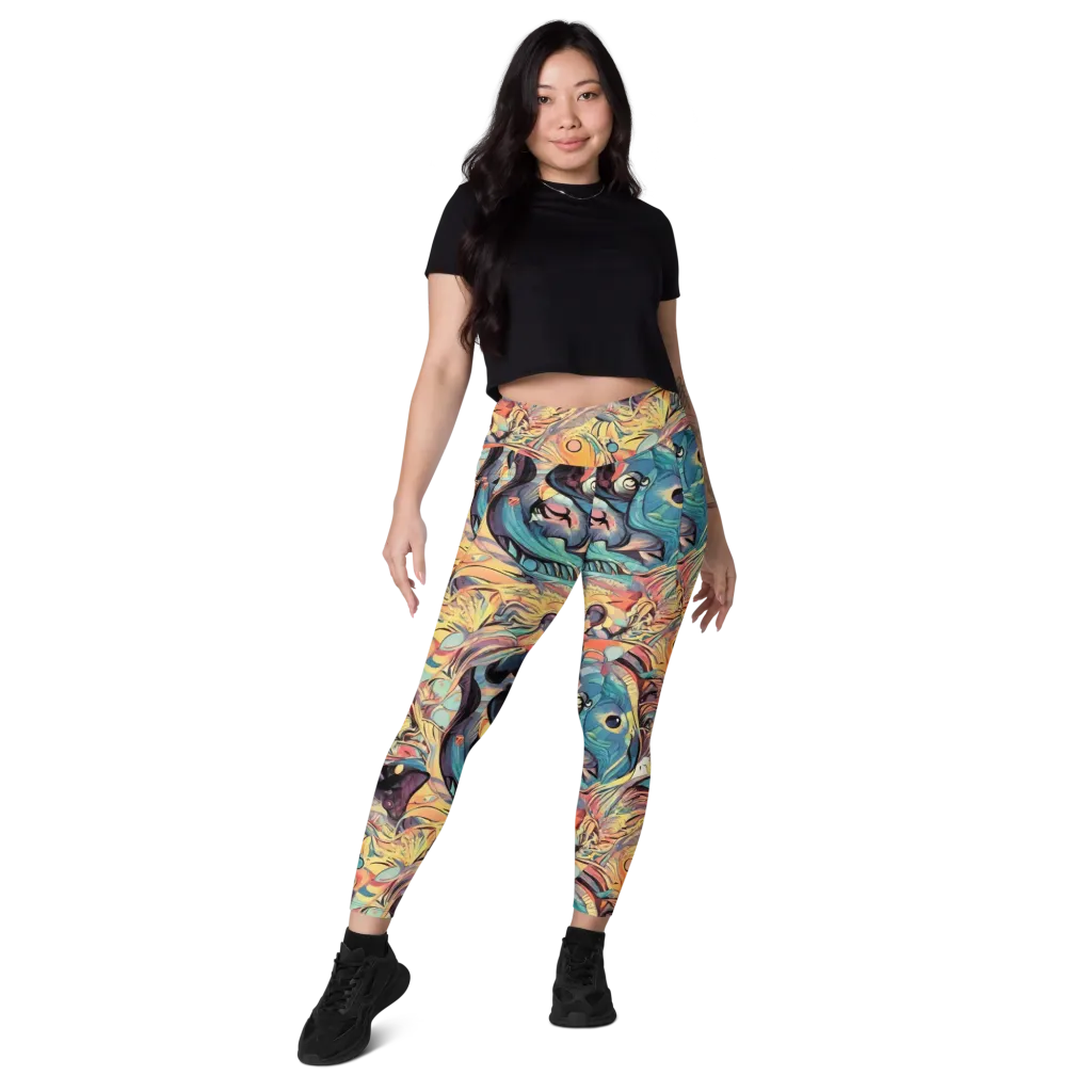Harmonic Dream on Leggings with Pockets — Front