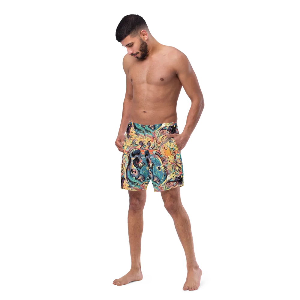 Harmonic Dream on Swim Trunks — Left Front