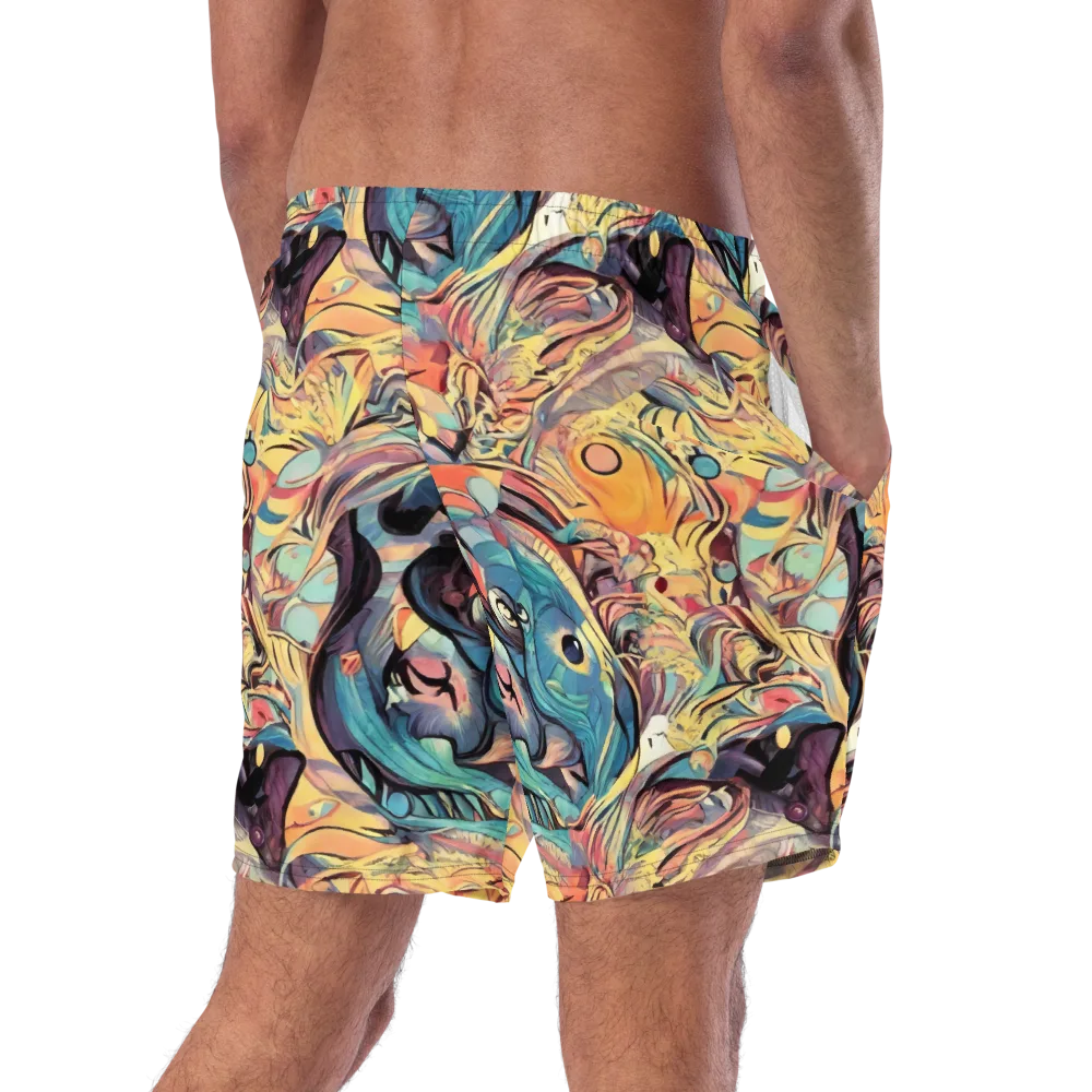 Harmonic Dream on Swim Trunks — Right Back