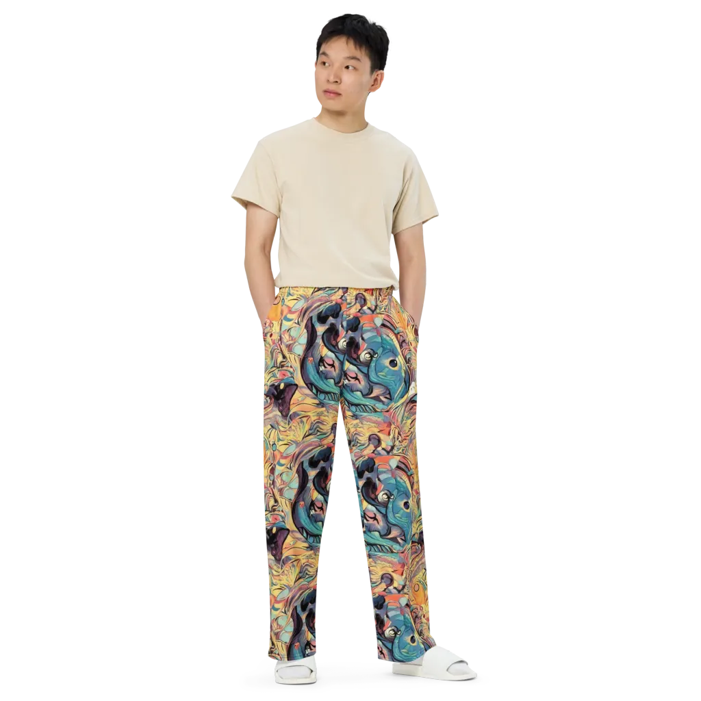 Harmonic Dream on Wide-Leg Pants — Front