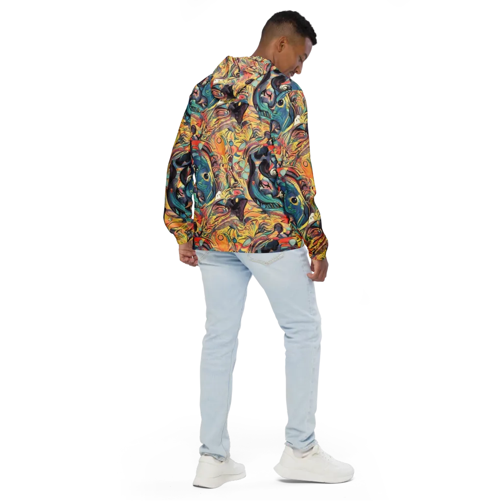 Harmonic Dream on Men's Windbreaker — Back