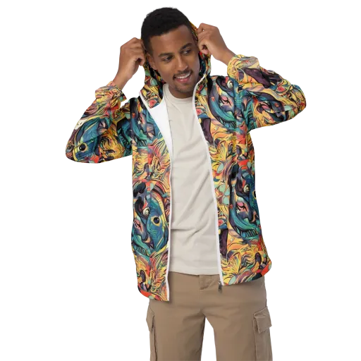 Harmonic Dream on a Men's Windbreaker