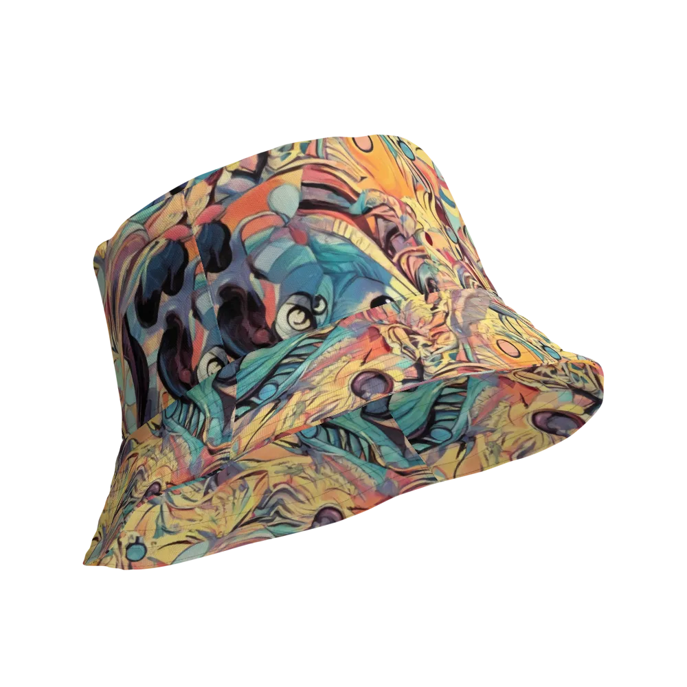 Harmonic Dream on Reversible Bucket Hat — Product details Outside