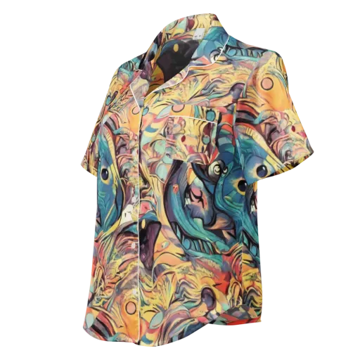 Harmonic Dream on a Women's Short Sleeve Pajama Top