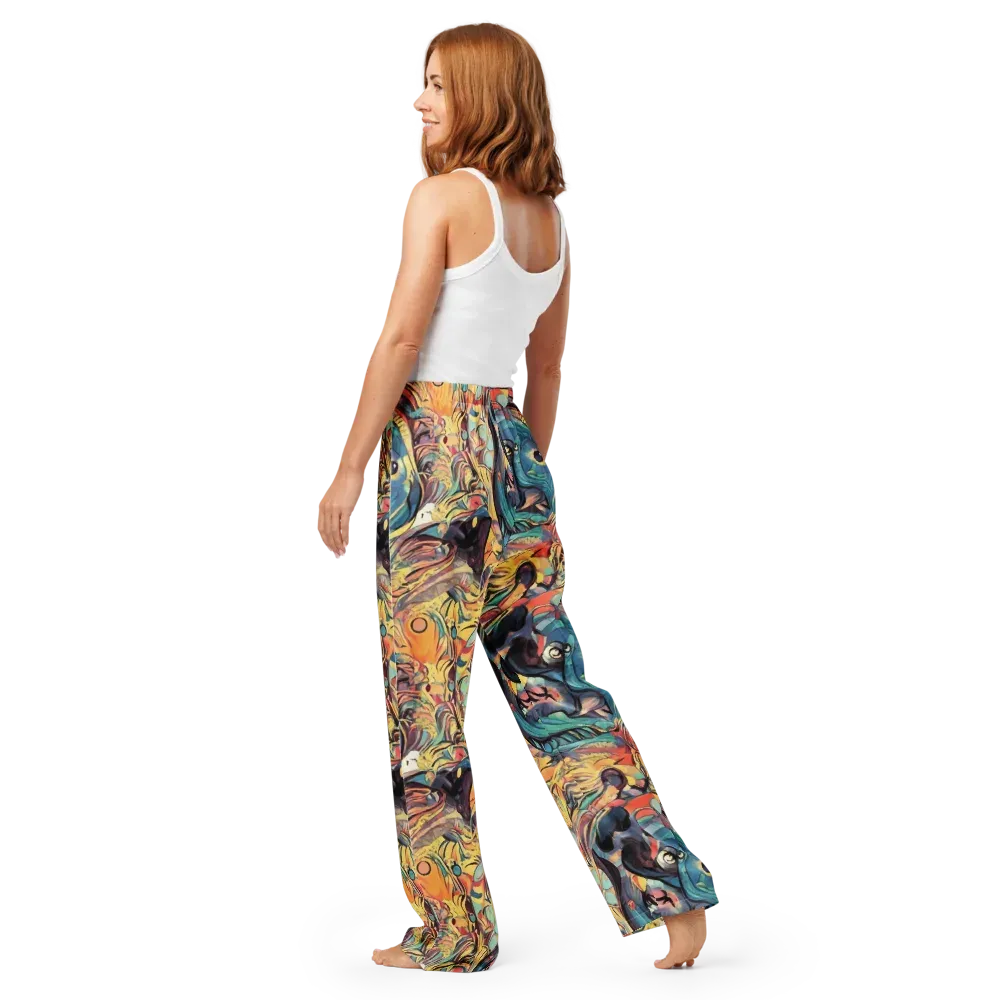 Harmonic Dream on Women's Pajama Pants — Back