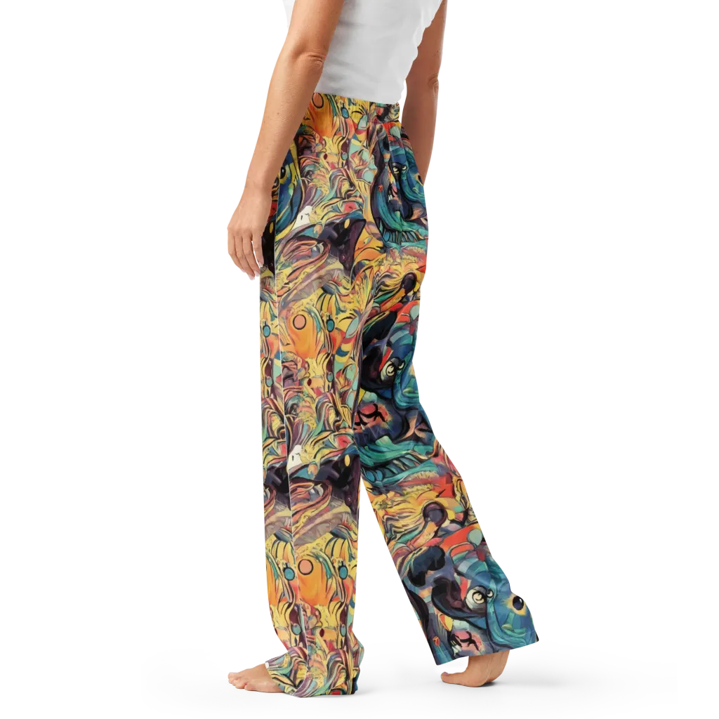Harmonic Dream on Women's Pajama Pants — Left