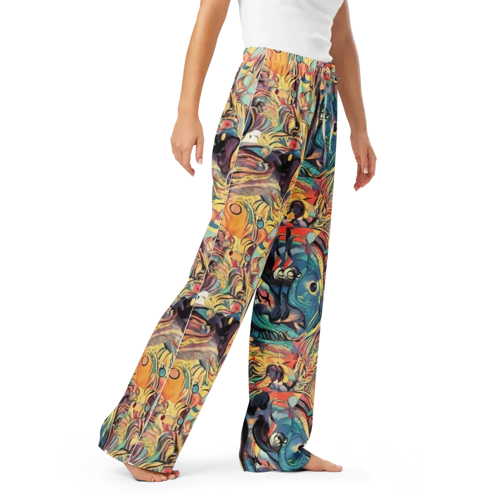 Harmonic Dream on Women's Pajama Pants — Right Front