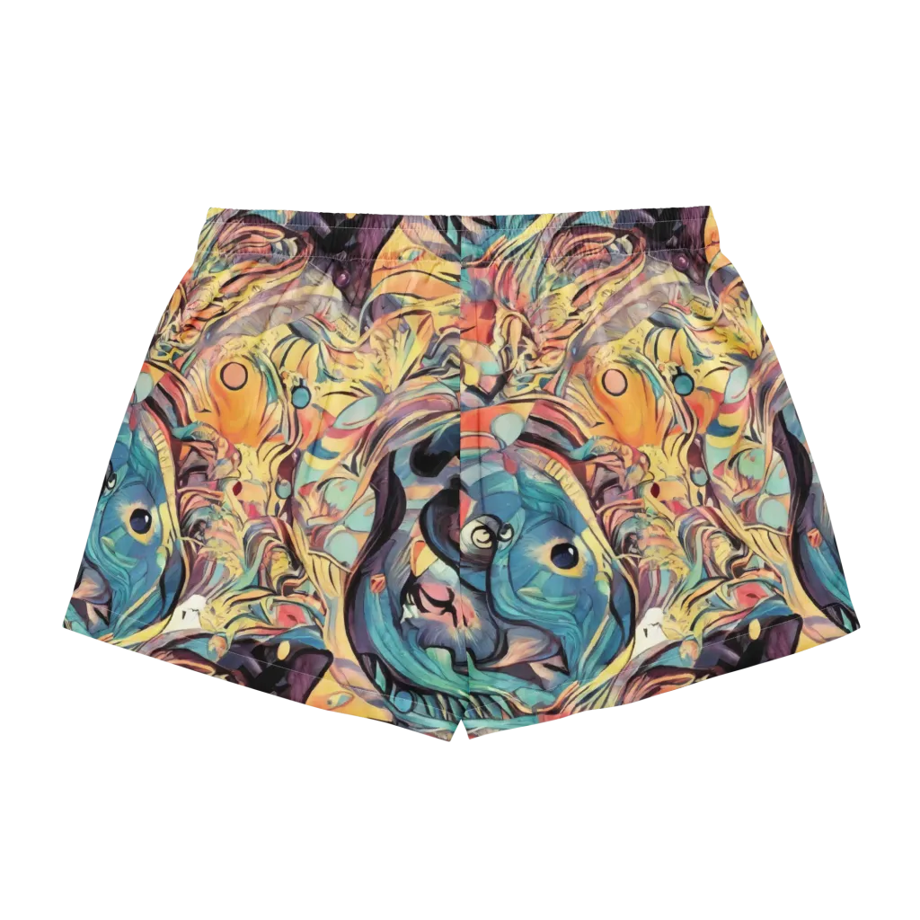 Harmonic Dream on Women's Pajama Shorts — Back