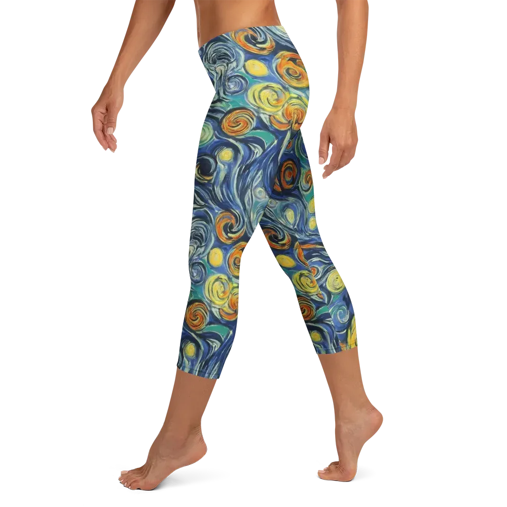 Lucent Harmony on Capri Leggings — Left