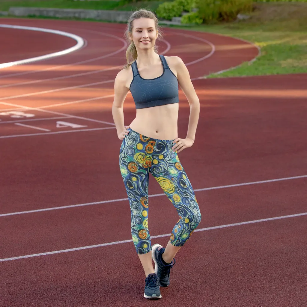 Lucent Harmony on Capri Leggings — Front