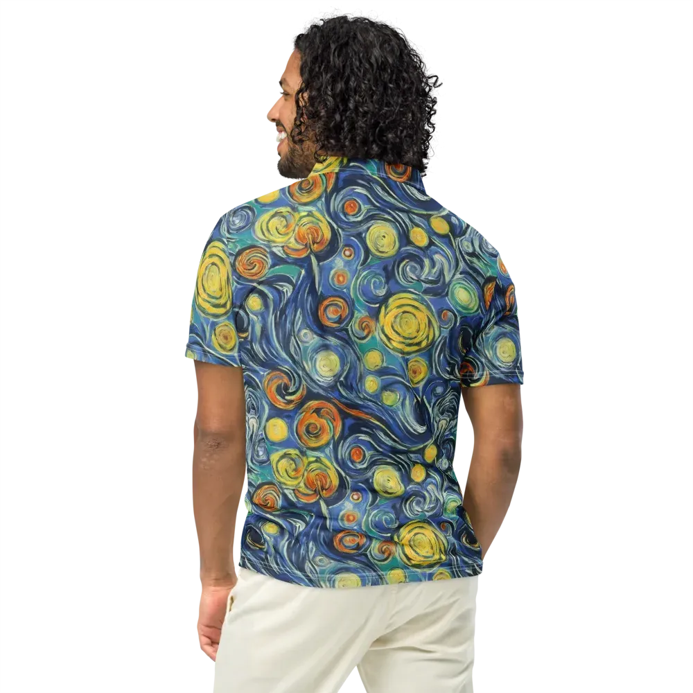 Lucent Harmony on Men's Slim Fit Polo Shirt — Back