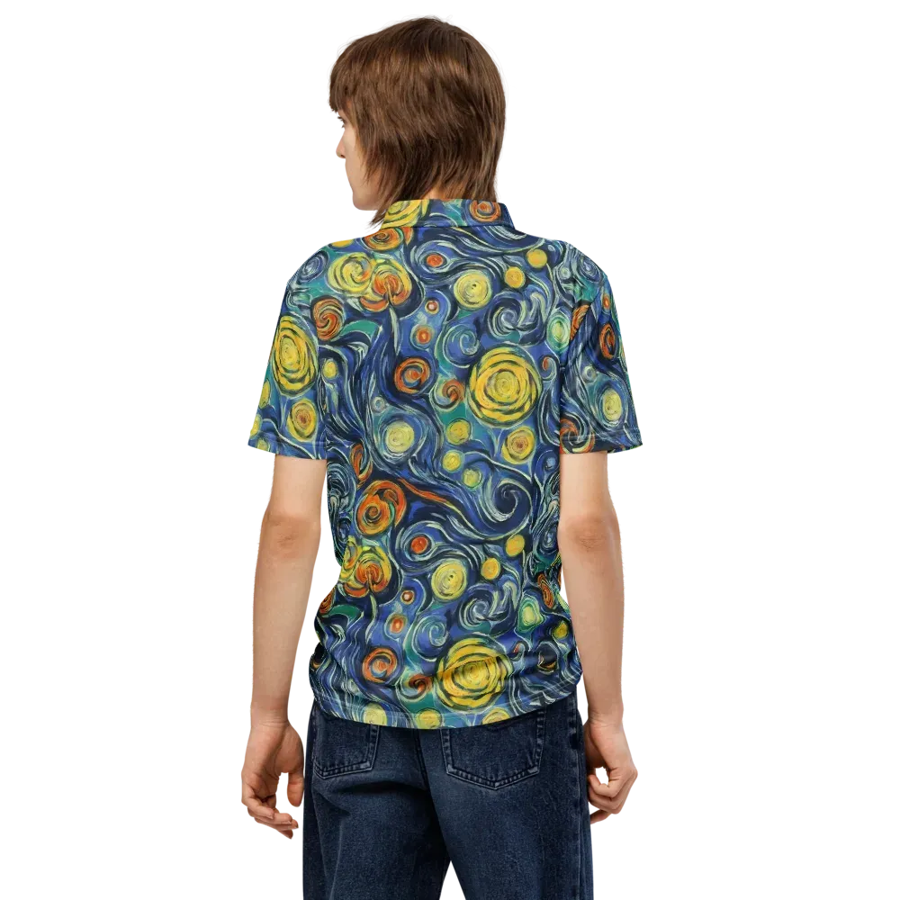 Lucent Harmony on Men's Slim Fit Polo Shirt — Back
